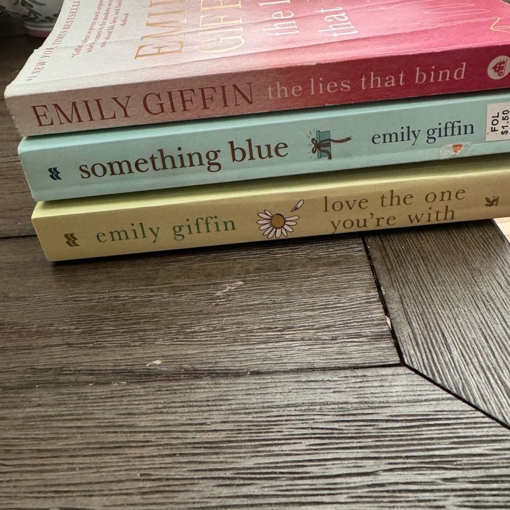 Emily Giffin Book Set - Pink, Blue, Yellow